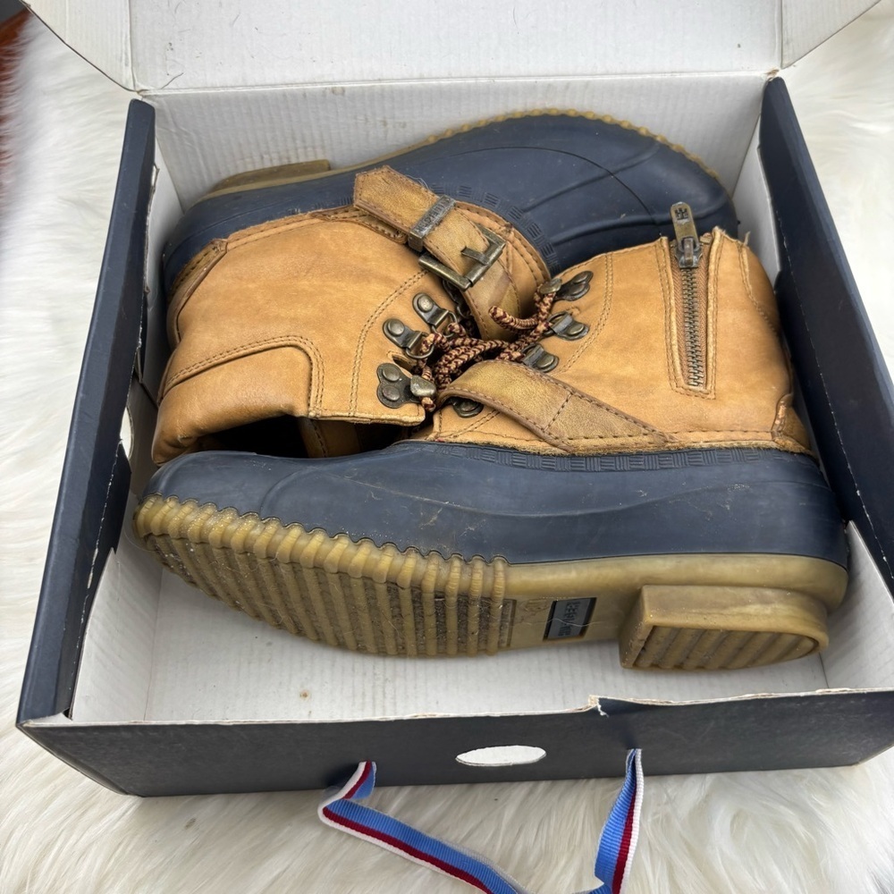 TOMMY  HILFIGER  
DUCK MEDIUM BLUE SY  WINTER BOOTS SIZE 8 WOMANS